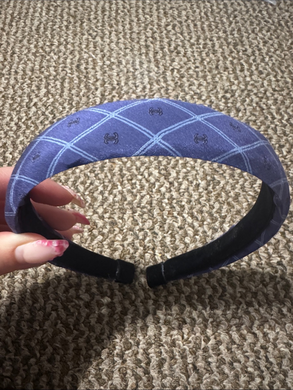 CHANEL CC Headband Upcycled